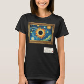 T-shirt Galerie d'art Eclipse solaire encadrée (Devant)