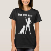 T-shirt Galets Avec Mals Malinois Belge Pour Femmes (Devant)
