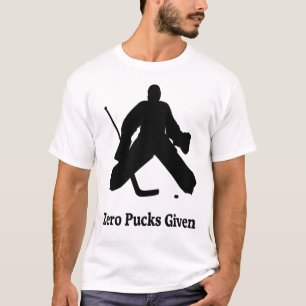 T-shirt Galets zéro donnés le gardien de but d'hockey