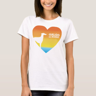 T-shirt Galgo à bord d'été
