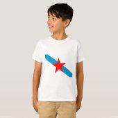 T-shirt galicien-nationalisme-drapeau (Devant entier)