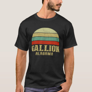 T-shirt GALLION ALABAMA Vintage Retro Sunset