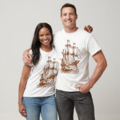 T-shirt Gallion - Noix (Unisexe)