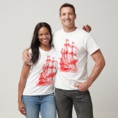T-shirt Gallion - Rouge (Unisexe)