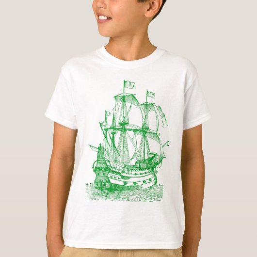 T-shirt Gallion - Vert gazon (Devant)