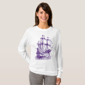 T-shirt Gallion - Violet profond (Devant entier)