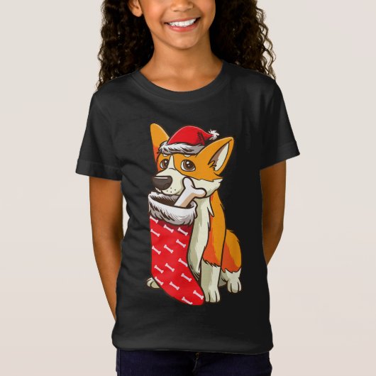 T-Shirt Gallois Corgi Pembroke Chien Noël Noël Noël Noël N (Devant)