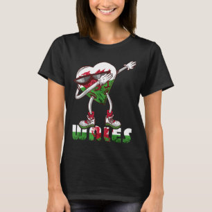 T-shirt Gallois Dragon Wales Dabbing Coeur Pays de Galles