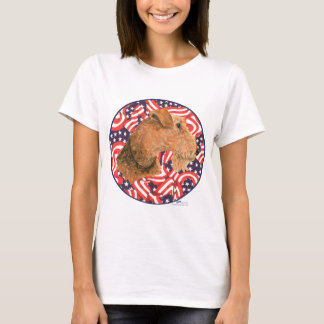 T-shirt Gallois Terrier patriotique États-Unis