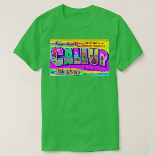 T-shirt Gallup Nouveau-Mexique 5 (Design devant)