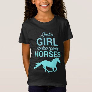 T-Shirt Galop de cheval une fille qui aime les chevaux