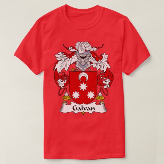 T-shirt Galvan Coat of Arms Family Crest (Design devant)