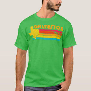 T-shirt Galveston Texas Vintage Souvenir désorganisé