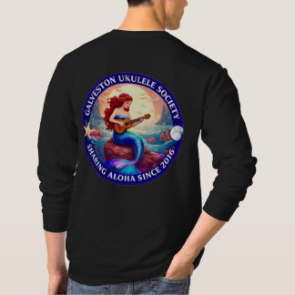T-shirt Galveston Ukulele Society Mermaid Shirt LS Men’s 