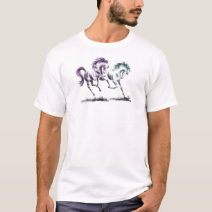 T-shirt Gambader emballant les chevaux sauvages