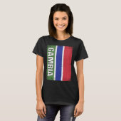 T-shirt Gambian Flag Gambia (Devant entier)