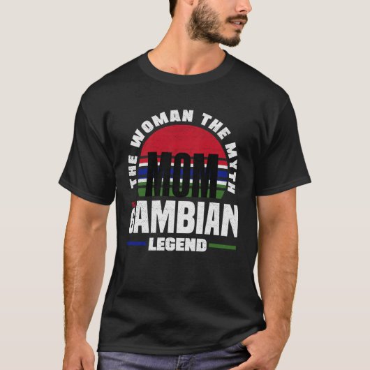 T-shirt Gambian Gambia Gambian Flag Mothers Day (Devant)