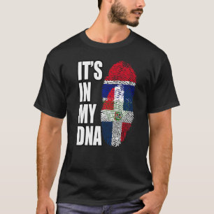 T-shirt Gambie et dominicain Mélanger l'ADN du drapeau pat