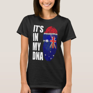 T-shirt Gambienne Et Australienne Mélangent L'ADN Flag Her