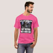 T-shirt Gamblers Quit Funny Cringe Dur Skeleton mème Flam (Devant entier)