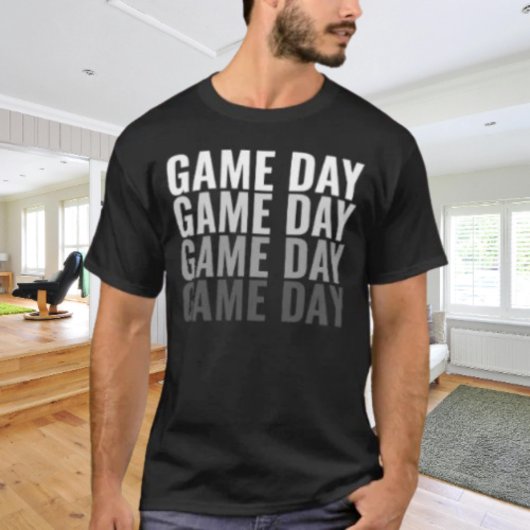 T-shirt « Game Day Repeat » à typographie gras