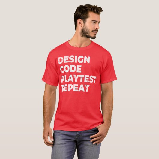 T-shirt Game Development Progress vintage (Devant entier)