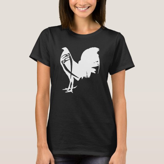 T-shirt Game Fowl Gallegos Rooster Chicken White soy galle (Devant)