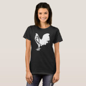 T-shirt Game Fowl Gallegos Rooster Chicken White soy galle (Devant entier)