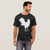 T-shirt Game Fowl Gallegos, Rooster, gamefowl Chicken whit (Devant entier)