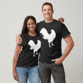 T-shirt Game Fowl Gallegos, Rooster, gamefowl Chicken whit (Unisexe)
