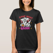 T-shirt Game Night Queen Adult Board Trivia Game Night H (Devant)