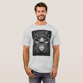 T-shirt Game of Drones – Stark Direwolf Drone Emblem (Devant entier)