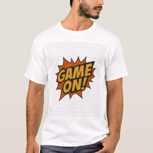T-shirt GAME ON! Bande dessinée ・ Poster du mur du joueur