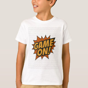 T-shirt GAME ON! Bande dessinée ・ Poster du mur du joueur