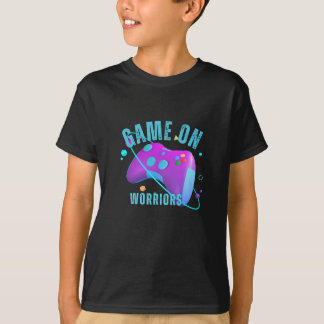T-shirt "Game On, Warriors" design enfants