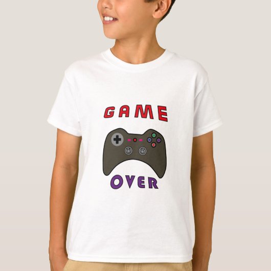 T-shirt Game Over Controller Kids Tee (Devant)