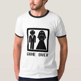 T-shirt Game Over (mariage)