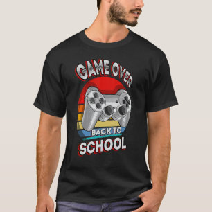 T-shirt Game Over Professeur Élève Contrôleur Retour À L'é