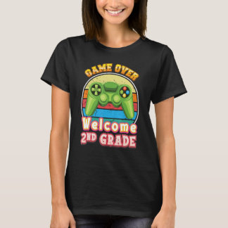 T-shirt Game Over Welcome 2nd Grade Gamer Back To School S