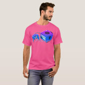 T-shirt Gamecube esthétique (bleu violet) (Devant entier)
