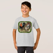T-shirt Gamefowl à la ferme (Devant entier)