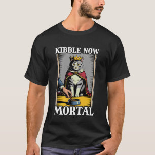 T-shirt Gamelle de nourriture pour chat mortelle drôle de