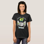 T-shirt Gamer 47th Birthday Next Level 47 Game Controller  (Devant entier)