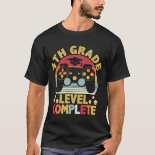 T-shirt Gamer 4ème Niveau Complet Classe Vintage De 20
