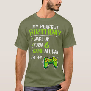 T-shirt Gamer 6e Anniversaire Jeu 6 Ans Ancien Parfait
