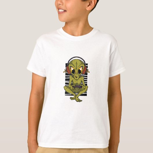 T-shirt Gamer Alien (Devant)
