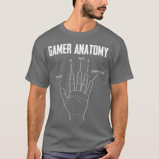 T-shirt Gamer Anatomy Jeu cadeau