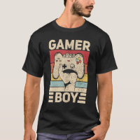 Gamer Boy Jeu Vêtements Retro Video Game Outfit T