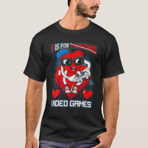 T-shirt Gamer Boys Ado Valentines Jour V Est Pour Jeu Vid