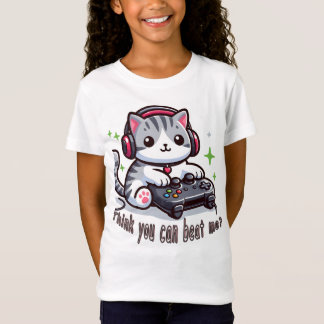 T-Shirt Gamer Cat Challenge : Pensez-vous pouvoir me battr